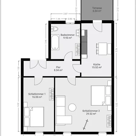 Labed - Auf Weingut Mit Privater Terrasse, Zentral Gelegen, Gratis Wlan 로데스하임암라인